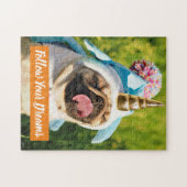 Unicorn Pug Legpuzzel (Horizontaal)