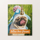 Unicorn Pug Legpuzzel (Verticaal)