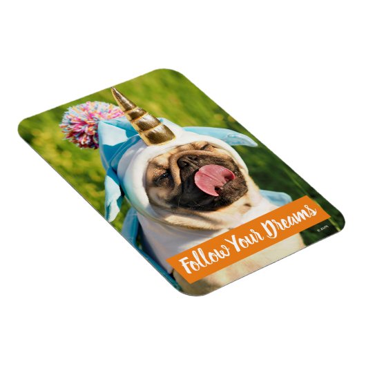 Unicorn Pug Magneet (Rechterzijde)