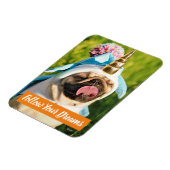 Unicorn Pug Magneet (Linkerzijde)