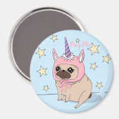 Unicorn Pug Magneet (Voorkant / Achterkant)