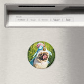 Unicorn Pug Magneet (Insitu (Vaatwasser))