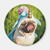 Unicorn Pug Magneet (Voorkant)