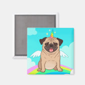 Unicorn Pug Magneet (Voorkant / Achterkant)