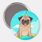 Unicorn Pug Magnet (Voorkant / Achterkant)