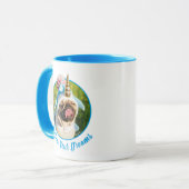 Unicorn Pug Mok (Voorkant links)