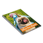 Unicorn Pug Notitieboek (Rechterzijde)