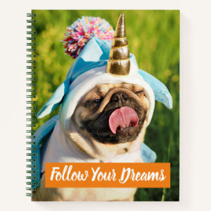 Unicorn Pug Notitieboek