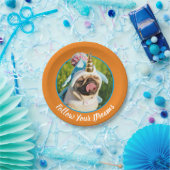 Unicorn Pug Papieren Bordje (Feest)