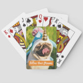 Unicorn Pug Pokerkaarten (Achterkant)