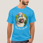 Unicorn Pug T-shirt (Voorkant)