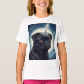 Unicorn Pug T-shirt (Voorkant)