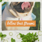 Unicorn Pug Theedoek (Gevouwen)