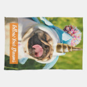 Unicorn Pug Theedoek (Horizontaal)