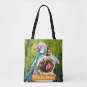 Unicorn Pug Tote Bag (Voorkant)