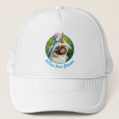 Unicorn Pug Trucker Pet (Voorkant)