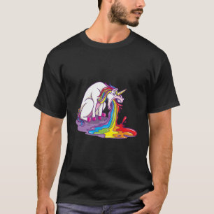 Unicorn Puking Rainbow T-shirt