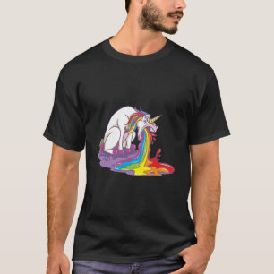 Unicorn Puking Rainbow T-shirt