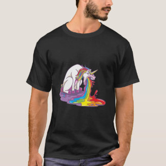 Unicorn Puking Rainbow T-shirt