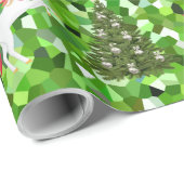 Unicorn Pulling Santa's Slaapse kerstcadeaus Cadeaupapier (Rol Hoek)