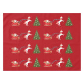 Unicorn Pulling Santa's Slaapse kerstcadeaus Tafelkleed (Voorkant (Horizontaal))