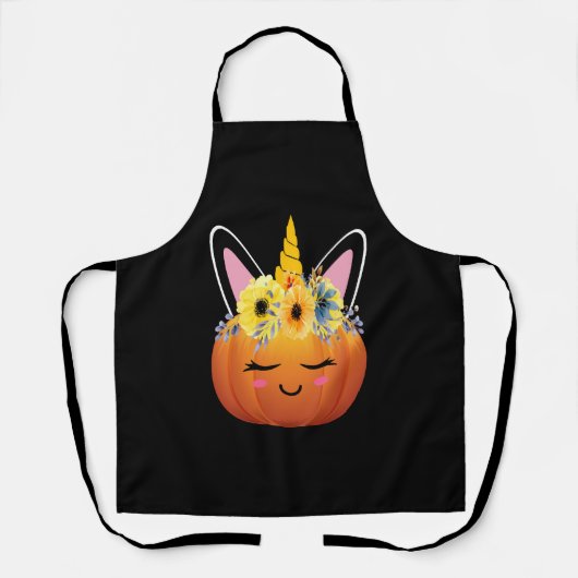 Unicorn Pumpkin Halloween Thanksgiving Gift Schort (Voorkant)