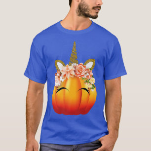 Unicorn Pumpkin Halloween Thanksgiving T-shirt
