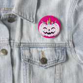 Unicorn Pumpkin Ronde Button 5,7 Cm (In situ)