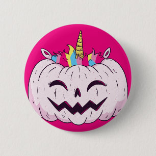 Unicorn Pumpkin Ronde Button 5,7 Cm