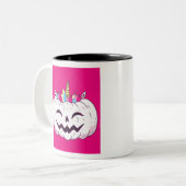 Unicorn Pumpkin Tweekleurige Koffiemok (Voorkant links)