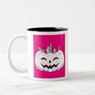 Unicorn Pumpkin Tweekleurige Koffiemok