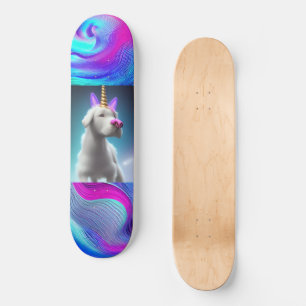 Unicorn Puppy art op skateboard voor meisje