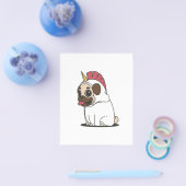 Unicorn Puppy | Cute Pug Hondenliefhebber Gift Flyer (Enkel)
