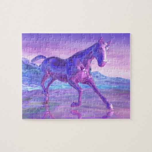 Unicorn puzzel legpuzzel (Horizontaal)