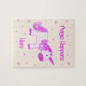 Unicorn Puzzle - Magie gebeurt hier Legpuzzel (Horizontaal)