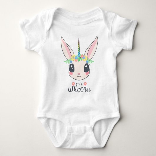 Unicorn rabbit cute women's t-shirt (Voorkant)