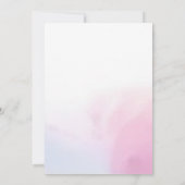 Unicorn Rainbow 1st Birthday Party Invitation Kaart (Achterkant)