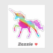 Unicorn Rainbow-afbeelding Sticker (Vel)