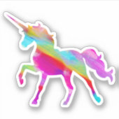 Unicorn Rainbow-afbeelding Sticker (Voorkant)