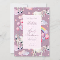 Unicorn Rainbow Balloons Roze Birthday Party Girl