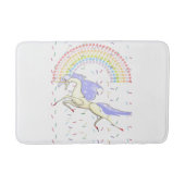 Unicorn, Rainbow Bathroom Bath Mat (Voorkant)