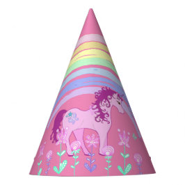 Unicorn & Rainbow Birthday Party Pet Feesthoedjes
