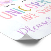 Unicorn Rainbow Birthday TreSign Poster (Hoek)