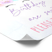 Unicorn Rainbow Birthday TreSign Poster (Hoek)