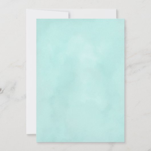 Unicorn Rainbow Birthday Uitnodiging (Achterkant)