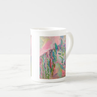 Unicorn Rainbow Bone China Mok