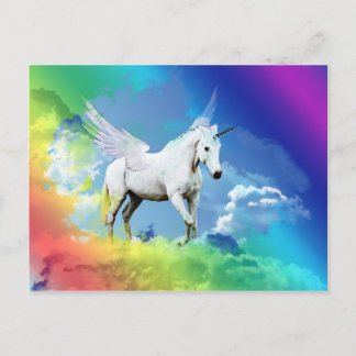 Unicorn Rainbow Briefkaart