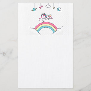 Unicorn Rainbow Briefpapier
