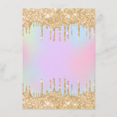 Unicorn Rainbow Bright Golden Driving Pastel Menu (Voorkant)