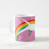 Unicorn Rainbow Cat Koffiemok (Voorkant links)